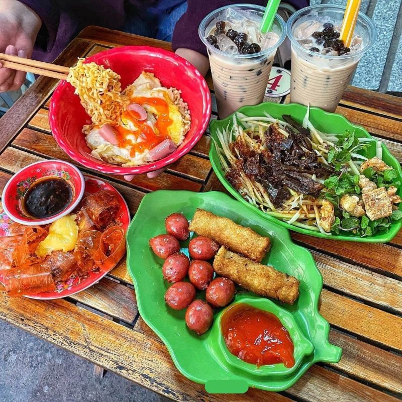 Ăn vặt cô Thuỷ tại Đà Nẵng- Gỏi Gan Rim ngũ sắc top mỡ