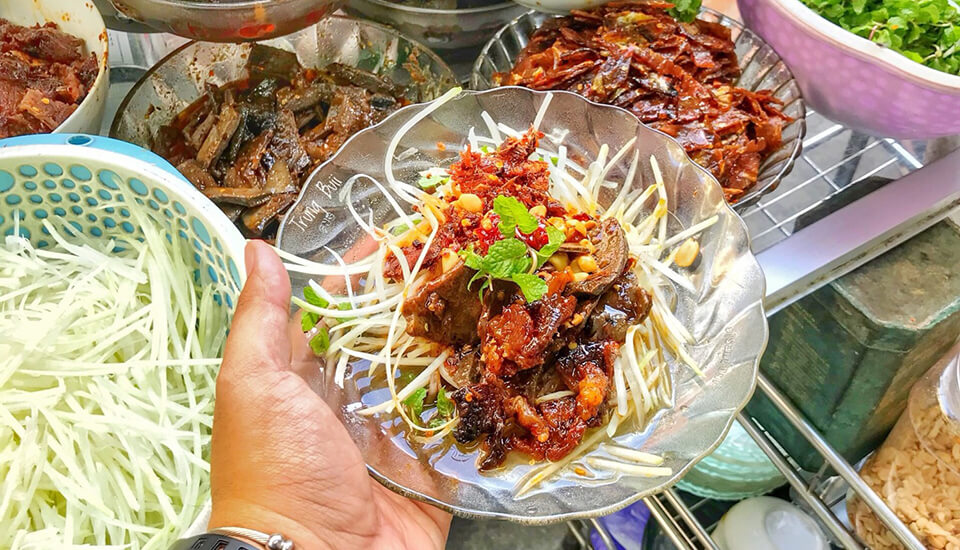 Top 7 địa điểm Gỏi Gan Rim Khô Đu Đủ tại Đà Nẵng ăn là mê