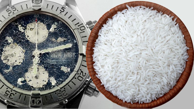 Đặt đồng hồ trong thùng gạo