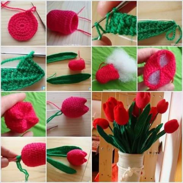 Các công cụ móc hoa tulip