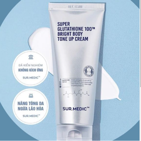Sur.Medic+ Super Glutathione 100TM Bright Body Tone Up Cream
